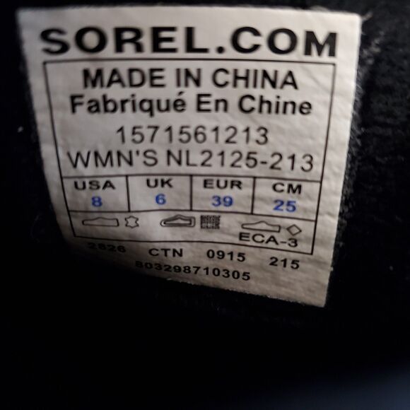 Sorel Women's Size 8 Winter Fancy Lace II Boot, NL2125-213 - Picture 8 of 9